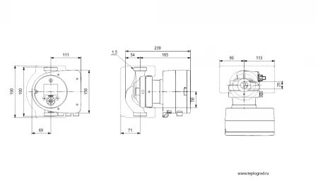 Фото Насос Grundfos MAGNA3 25-100 N 180 1