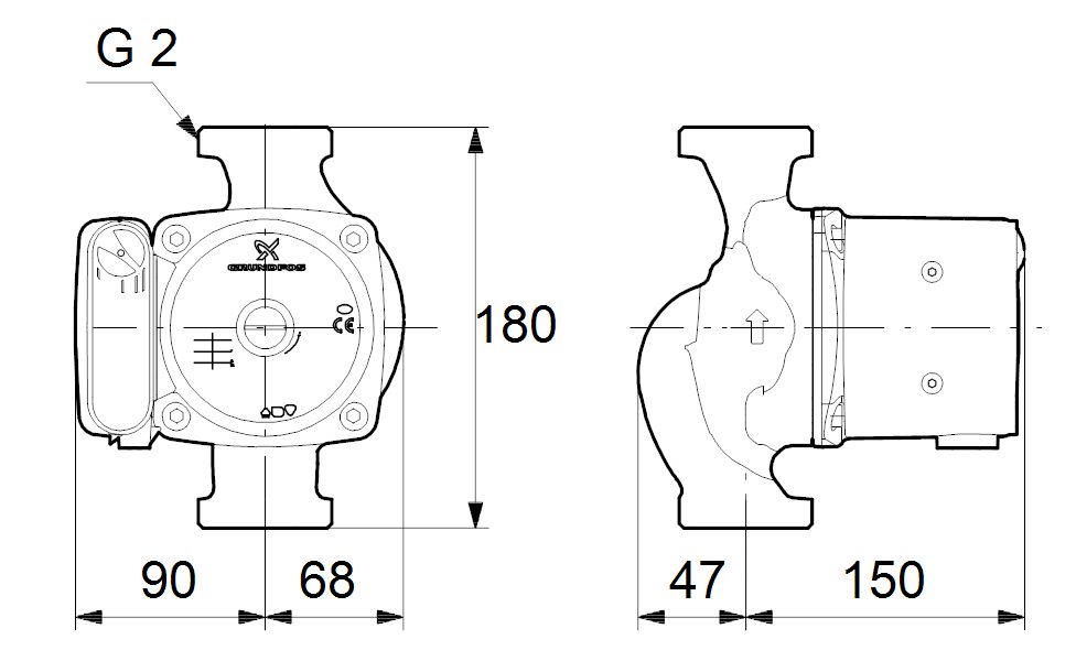 Фото Насос Grundfos UPS32-100 180 1x230V 50Hz 9H 3