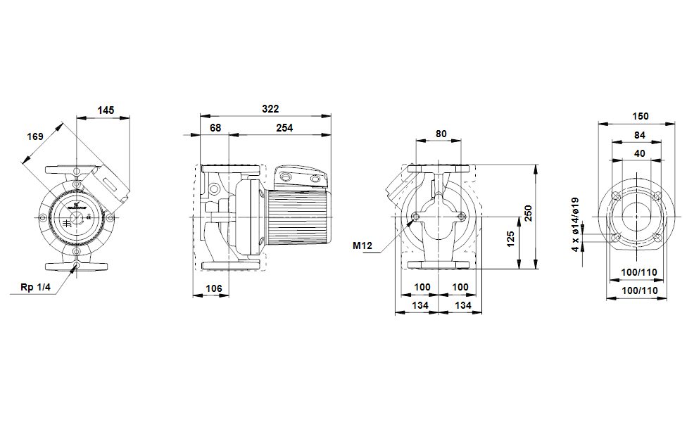 Фото Насос Grundfos UPS40-180 F 3x400-415V PN6/10 3