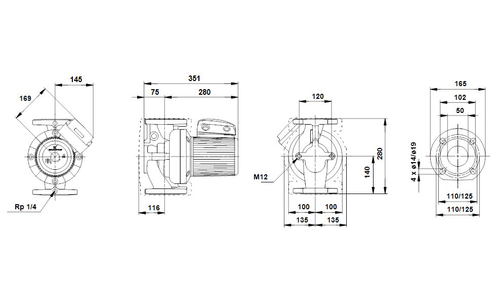 Фото Насос Grundfos UPS50-180 F 1x230-240V PN6/10 2