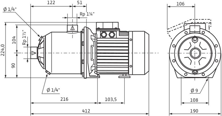 Фото Насос Wilo MHI 803-1/E/1-230-50-2 2