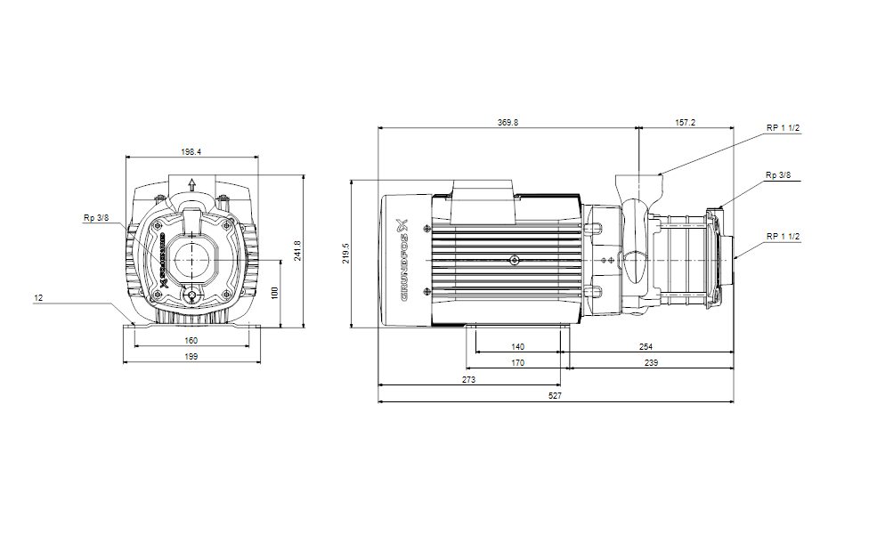 Фото Насос Grundfos CM10-4 A-R-A-E-AVBE F-A-A-N 3