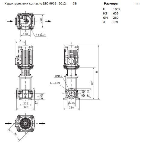 Фото Насос Wilo HELIX FIRST V 3604-5/16/E/S/400-50 2