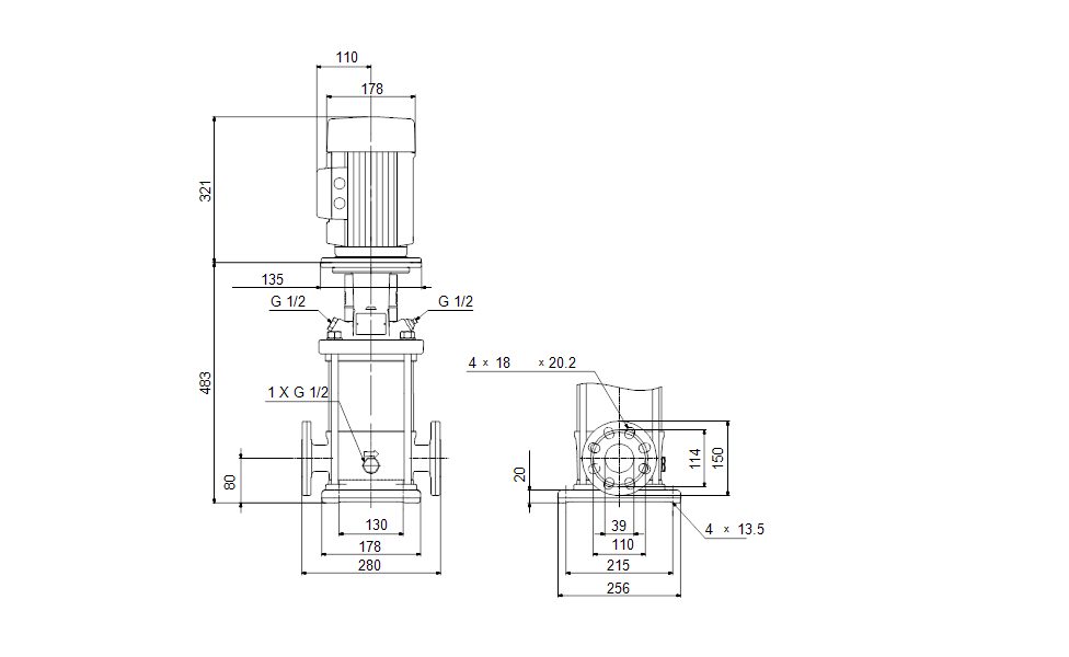 Фото Насос Grundfos CR10-6 A-FJ-A-E-HQQE 3x400D 50 HZ 1