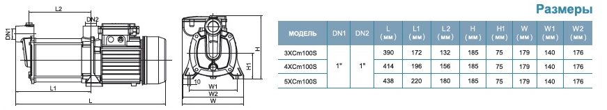 Фото Насос Leo 3ECm100S 1