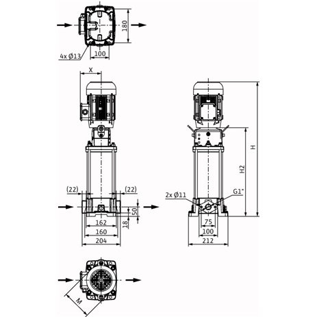 Фото Насос Wilo HELIX FIRST V 404-5/16/E/S/400-50 1