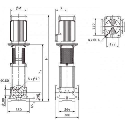 Фото Насос Wilo Multivert MVI 7004/1-3/16/E/3-380-50-2 2