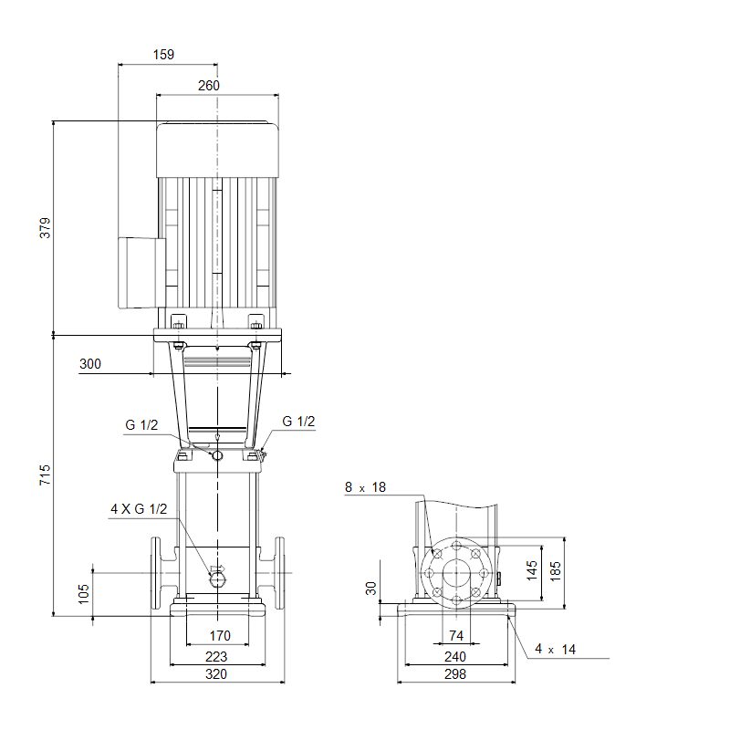 Фото Насос Grundfos CR32-4 A-F-A-E-HQQE 3x400/690 50 HZ 2