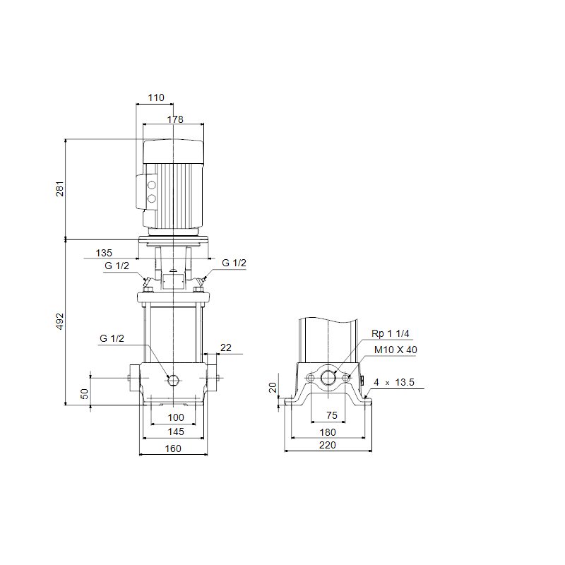 Фото Насос Grundfos CR5-10 A-A-A-E-HQQE 3x230/400 50HZ 3