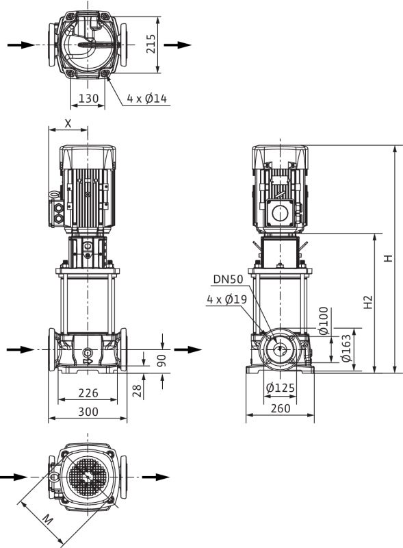 Фото Насос Wilo HELIX FIRST V 2206-5/16/E/S/400-50 1