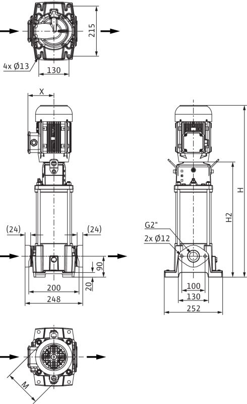 Фото Насос Wilo HELIX FIRST V 1603-5/16/E/S/400-50 1