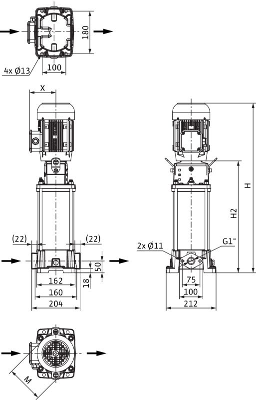 Фото Насос Wilo HELIX FIRST V 410-5/16/E/S/400-50 1
