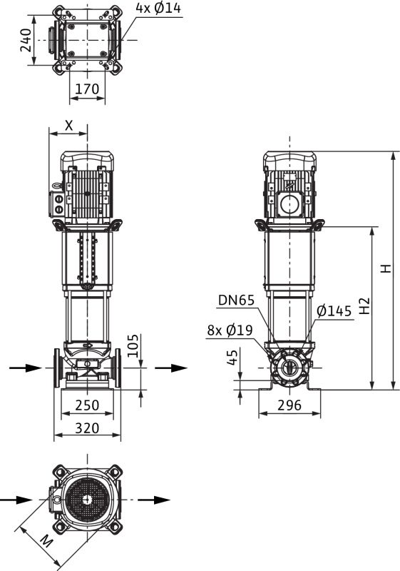Фото Насос Wilo HELIX V 3603/1-2/16/V/KS/400-50 1