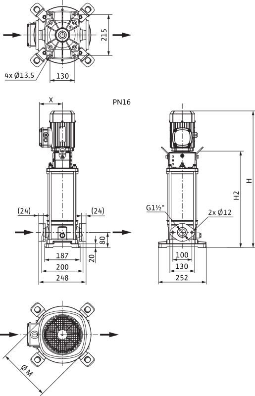 Фото Насос Wilo HELIX V 1011-1/16/E/S/400-50 1
