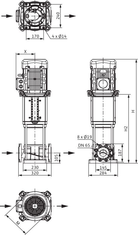 Фото Насос Wilo HELIX V 3603/1-1/16/E/KS/400-50 1