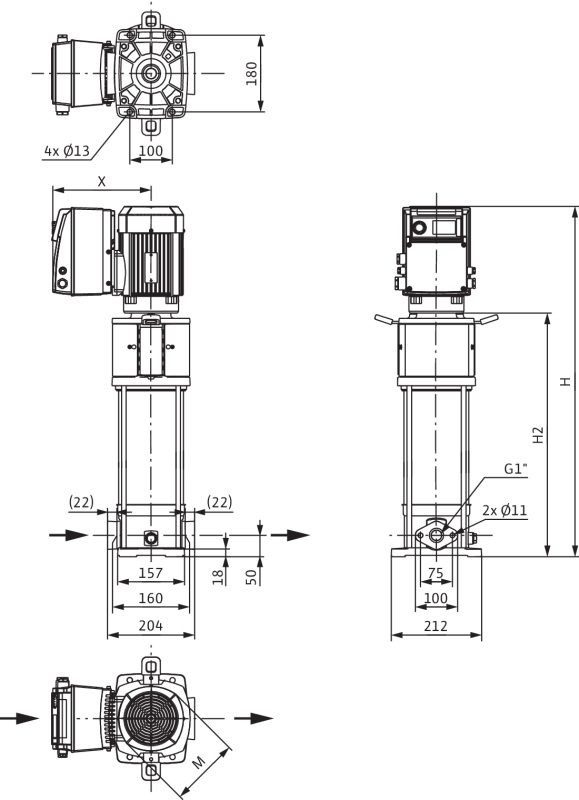 Фото Насос Wilo HELIX VE 204-1/16/E/S 1
