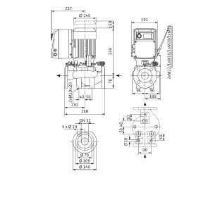 Фото Насос Wilo IP-E 32/105-0,75/2 2
