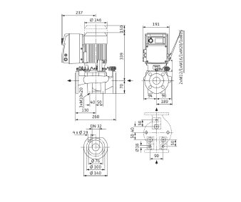 Фото Насос Wilo IP-E 32/125-1,1/2 2