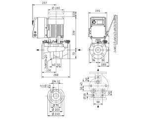 Фото Насос Wilo IP-E 32/135-1,1/2 2