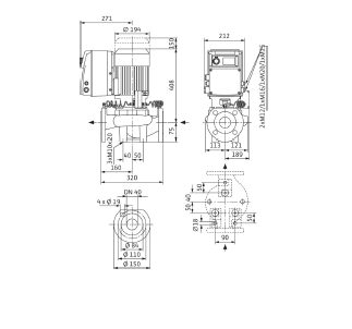 Фото Насос Wilo IP-E 40/150-3/2 2