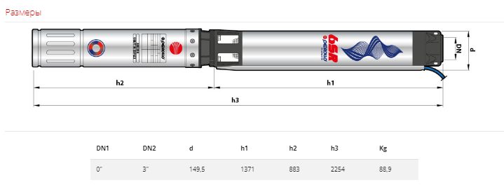 Фото Насос Pedrollo 6SR 18/22 P 18,5 кВт 2