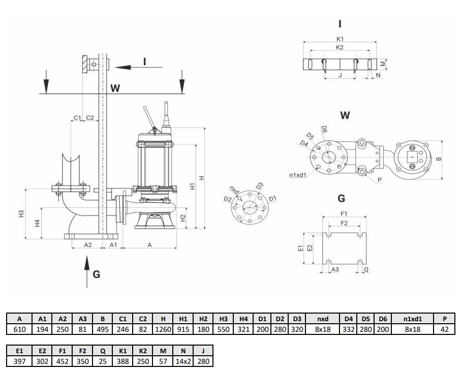 Фото Канализационный насос WELLMIX 200WQ2-300-15-22/4_380V 1