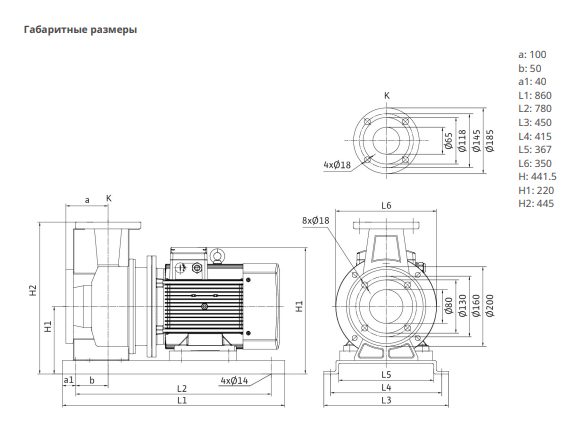 Фото Насос Native BPG 65/200-22/2-ST 1