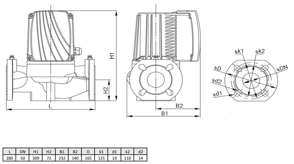 Фото Циркуляционный насос WELLMIX WRE BASIC 50-120 F_220V 2