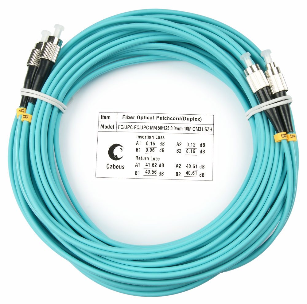 Оптический патч-корд FC-FC Cabeus FOP-50-FC-FC-25M