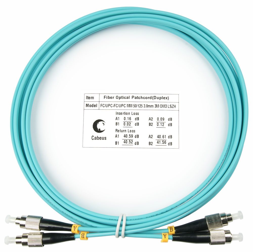 Оптический патч-корд FC-FC Cabeus FOP-50-FC-FC-3M