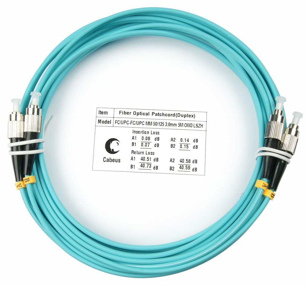 Оптический патч-корд FC-FC Cabeus FOP-50-FC-FC-5M
