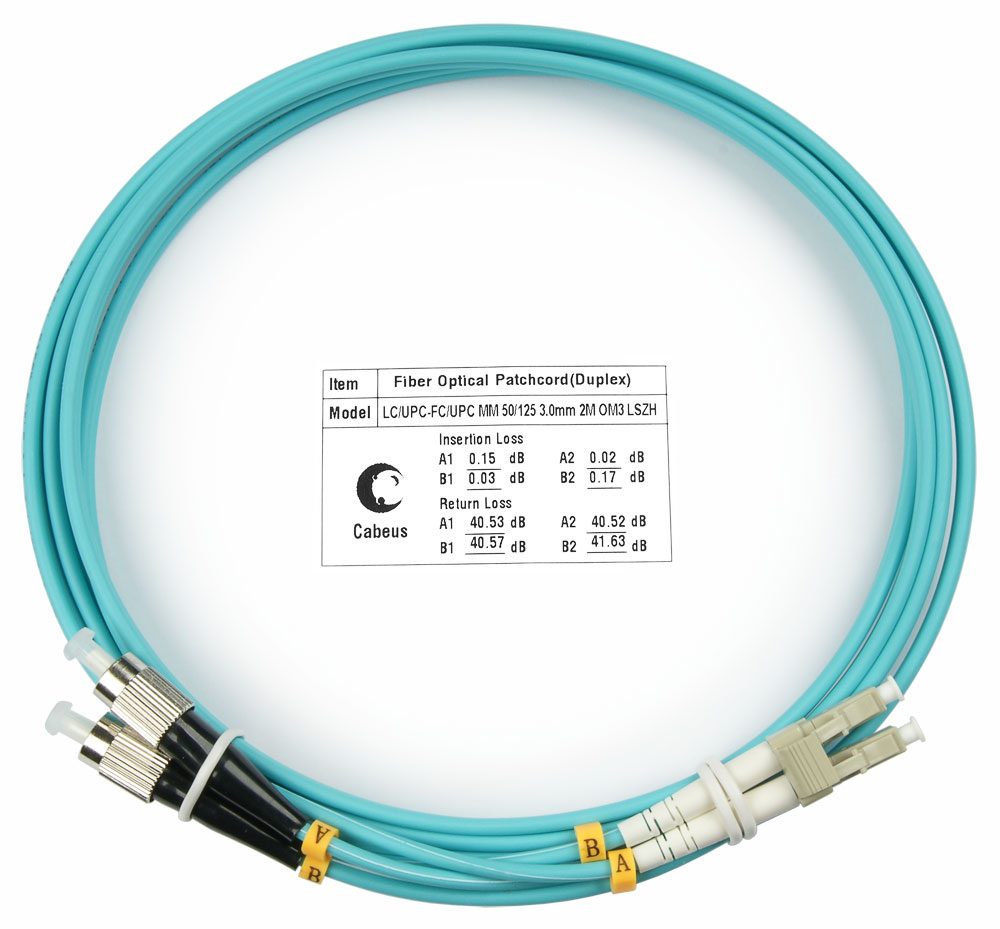 Оптический патч-корд LC-FC Cabeus FOP-50-LC-FC-2M