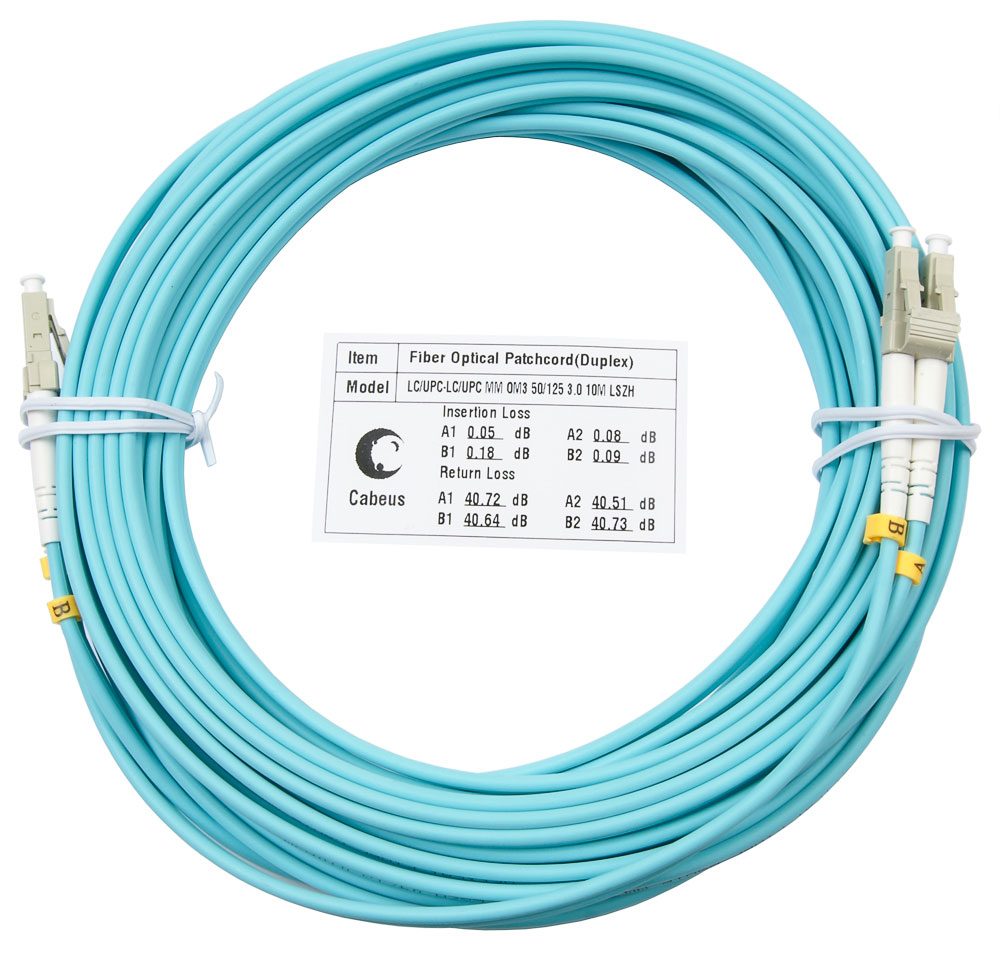 Оптический патч-корд LC-LC Cabeus FOP-50-LC-LC-20M