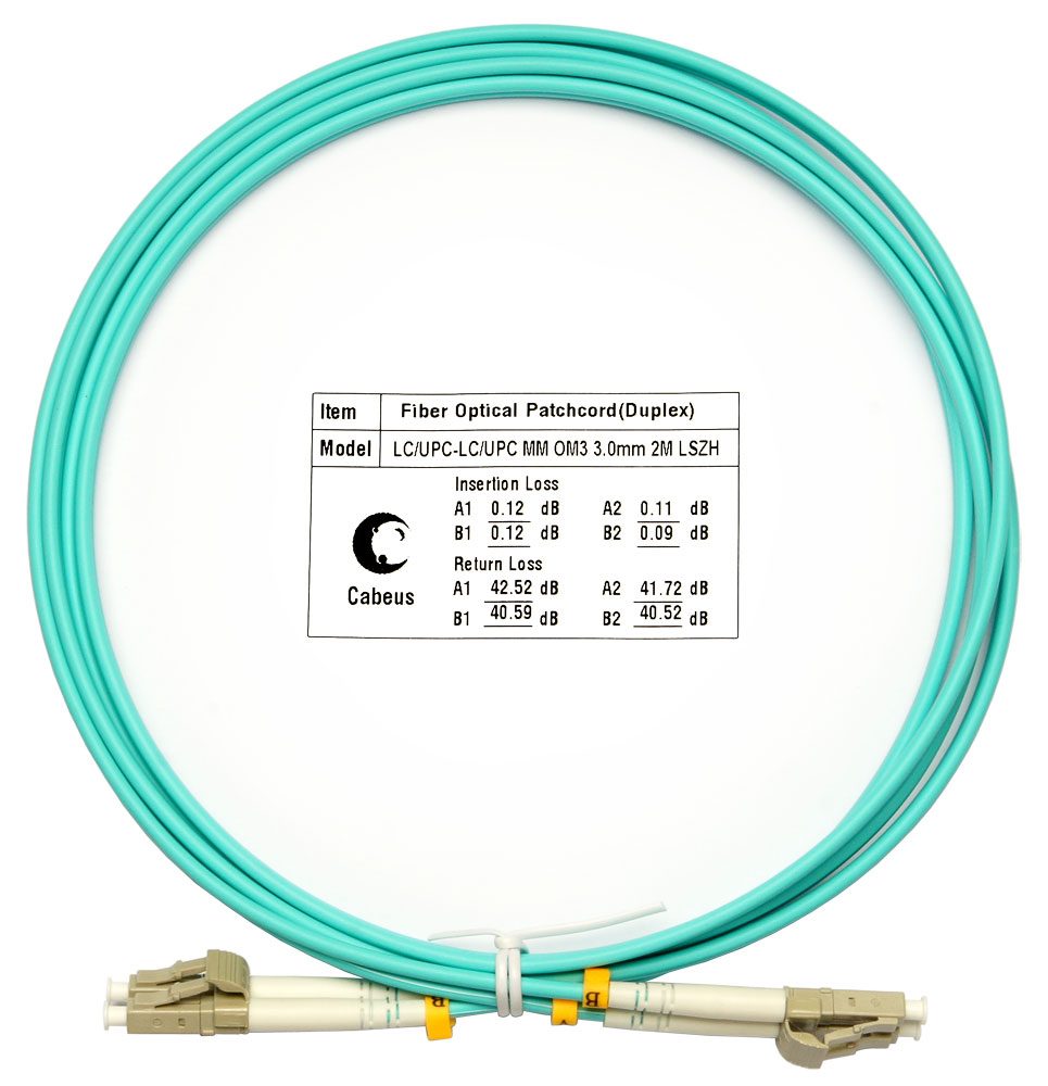 Оптический патч-корд LC-LC Cabeus FOP-50-LC-LC-2M