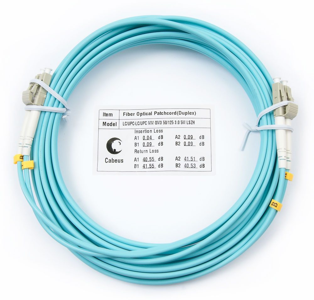 Оптический патч-корд LC-LC Cabeus FOP-50-LC-LC-7M