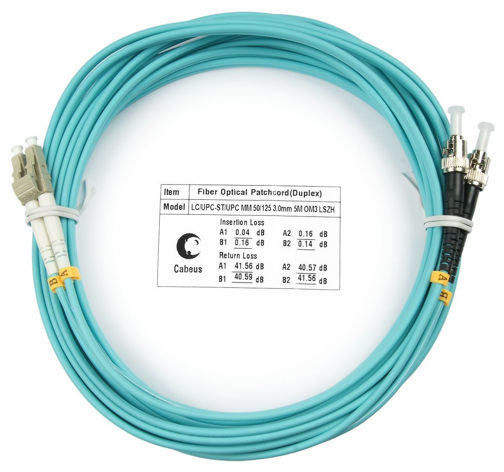 Оптический патч-корд LC-ST Cabeus FOP-50-LC-ST-7M