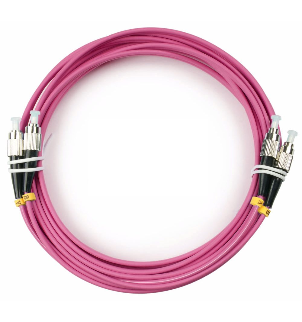 Оптический патч-корд Cabeus FOP-50-OM4-FC-FC-5M