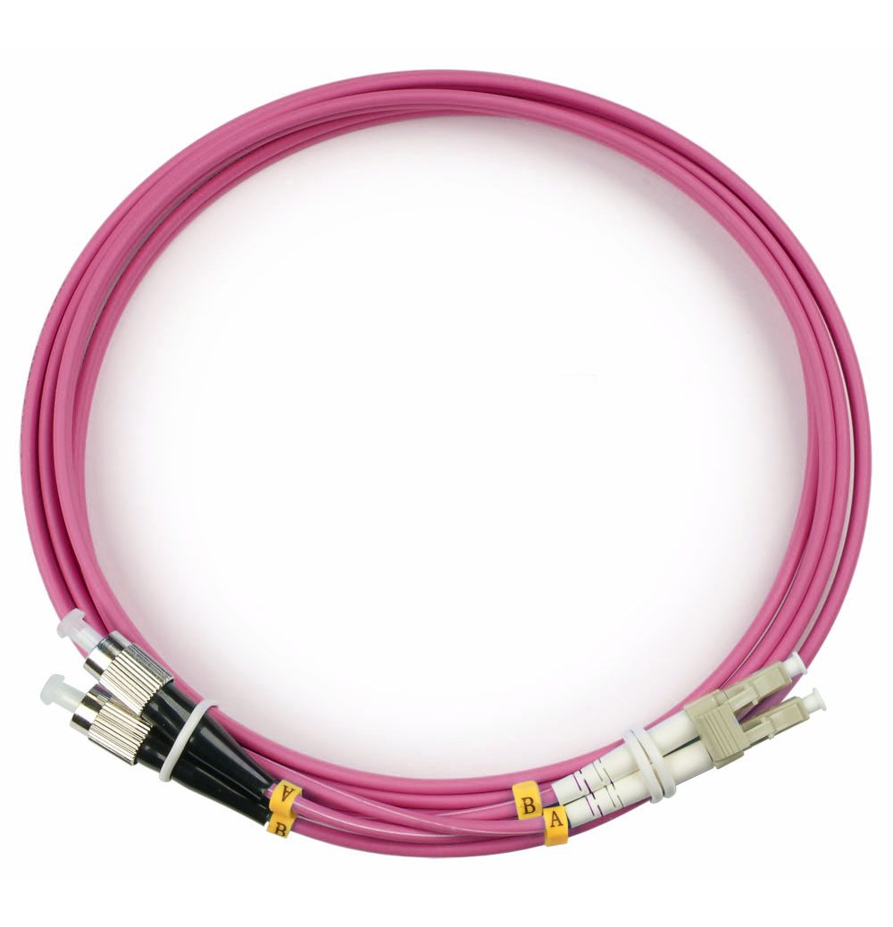 Оптический патч-корд Cabeus FOP-50-OM4-LC-FC-2M