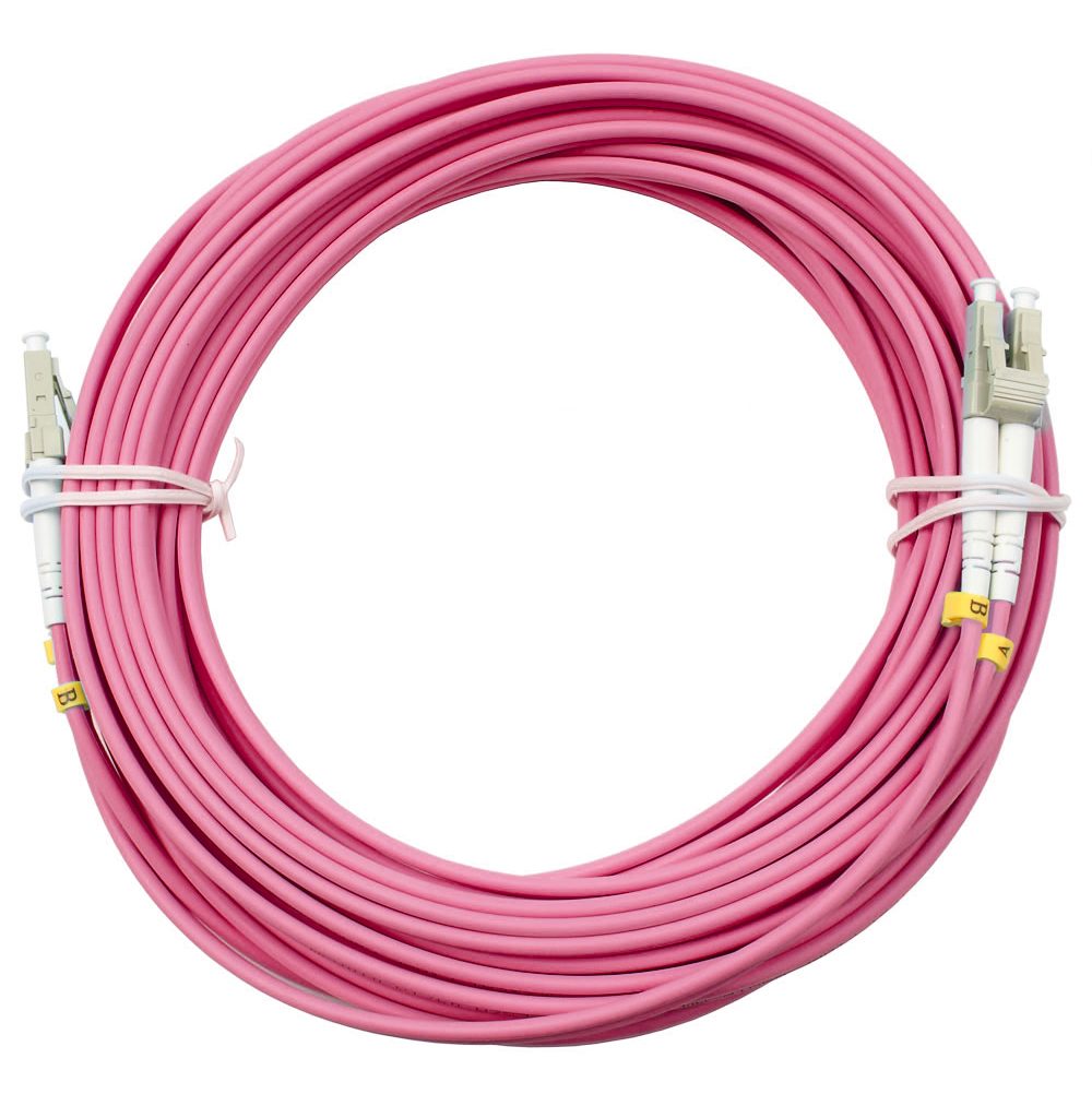 Оптический патч-корд Cabeus FOP-50-OM4-LC-LC-25M