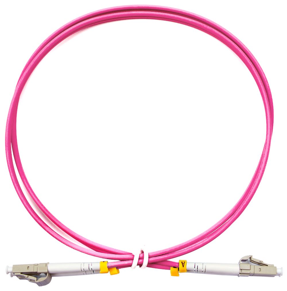 Оптический патч-корд Cabeus FOP-50-OM4-LC-LC-1M