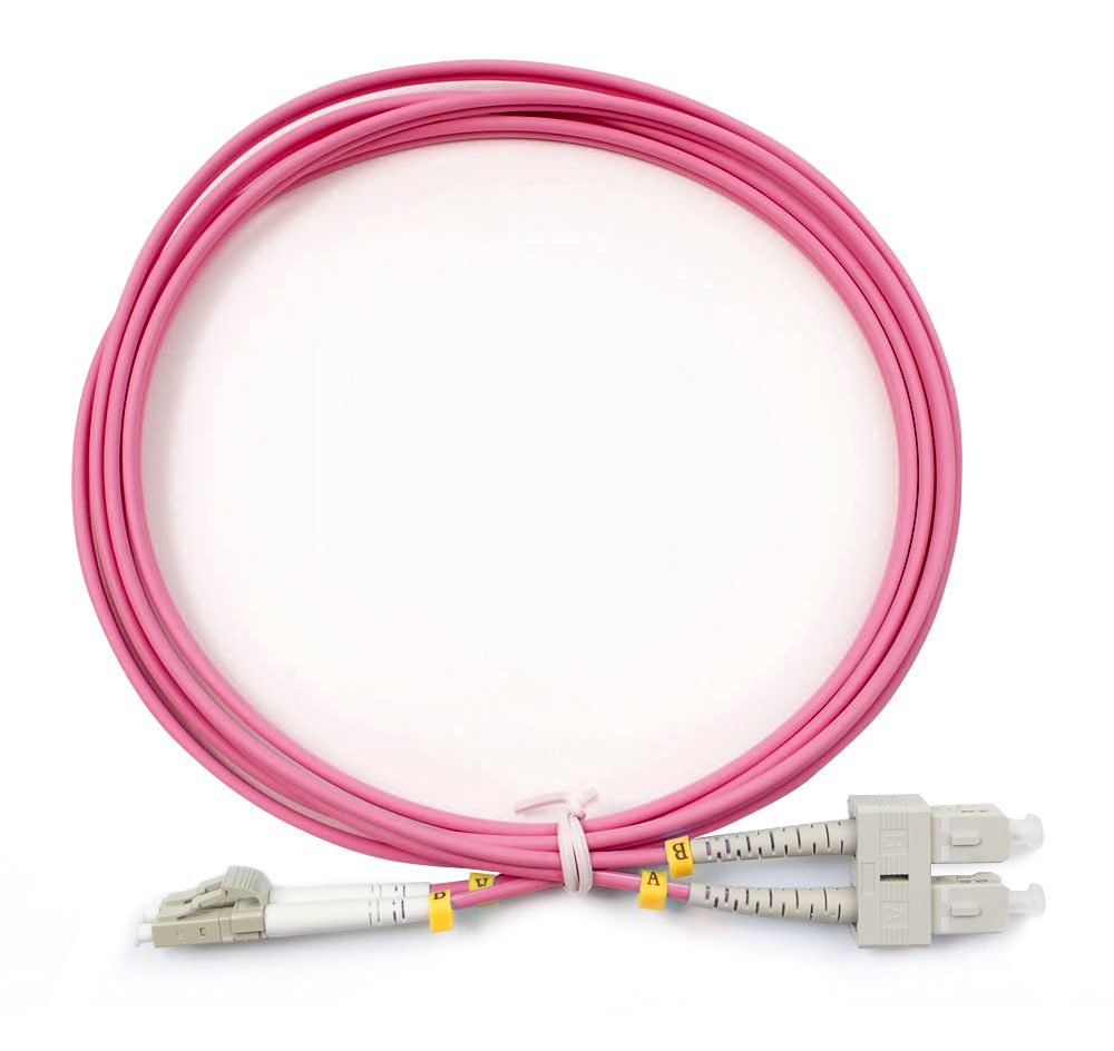 Оптический патч-корд Cabeus FOP-50-OM4-LC-SC-2M