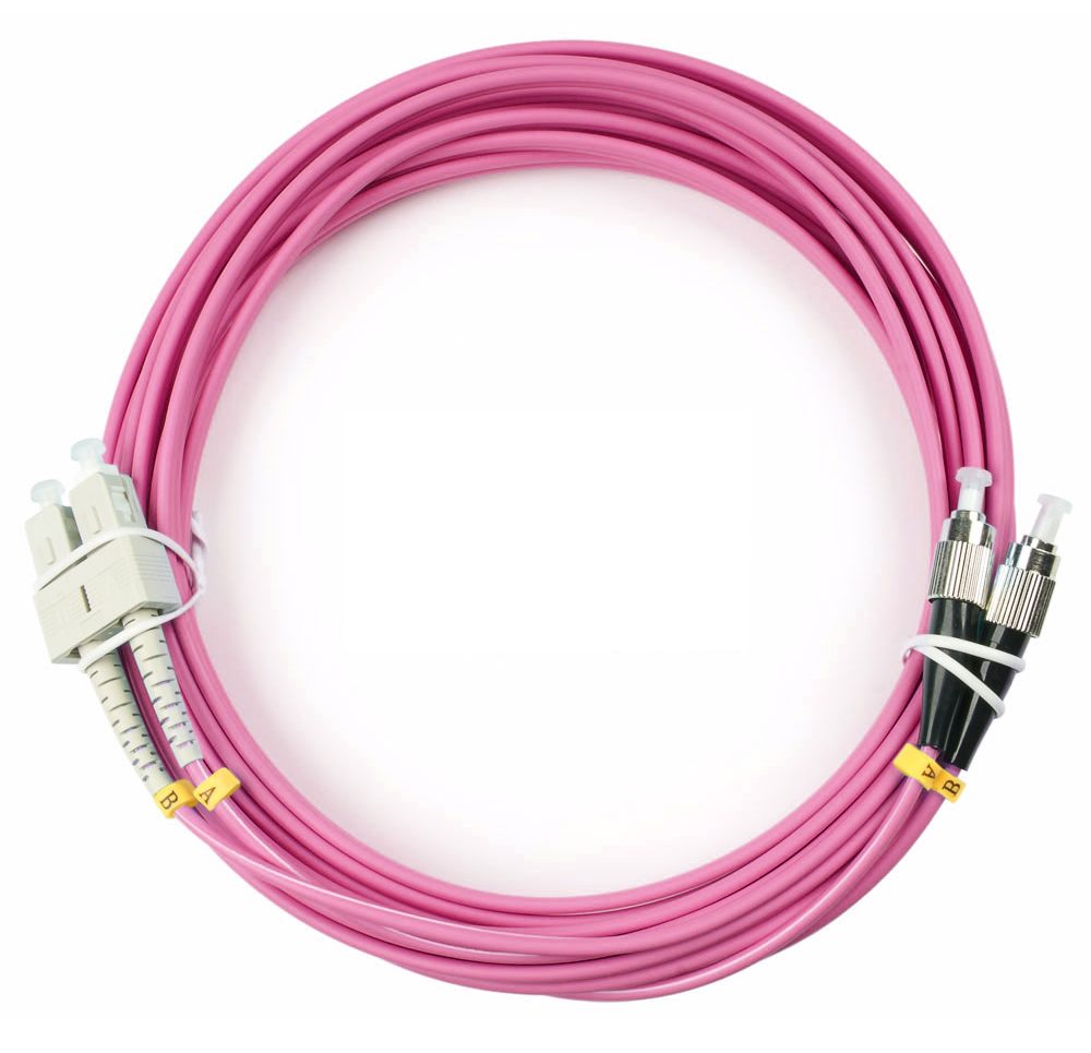 Оптический патч-корд Cabeus FOP-50-OM4-SC-FC-5M