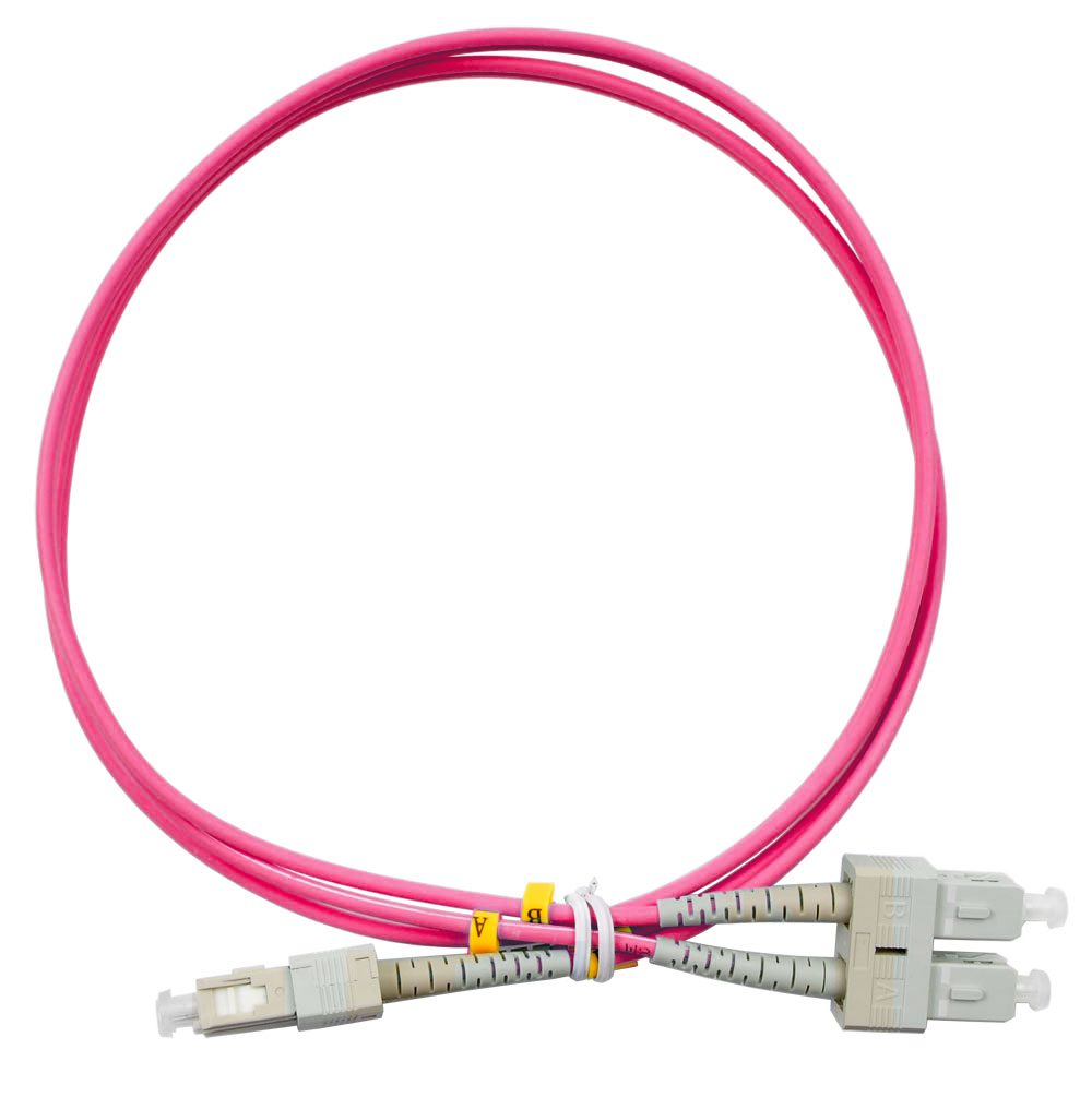 Оптический патч-корд Cabeus FOP-50-OM4-SC-SC-1M