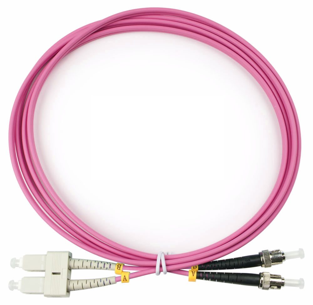 Оптический патч-корд Cabeus FOP-50-OM4-SC-ST-2M
