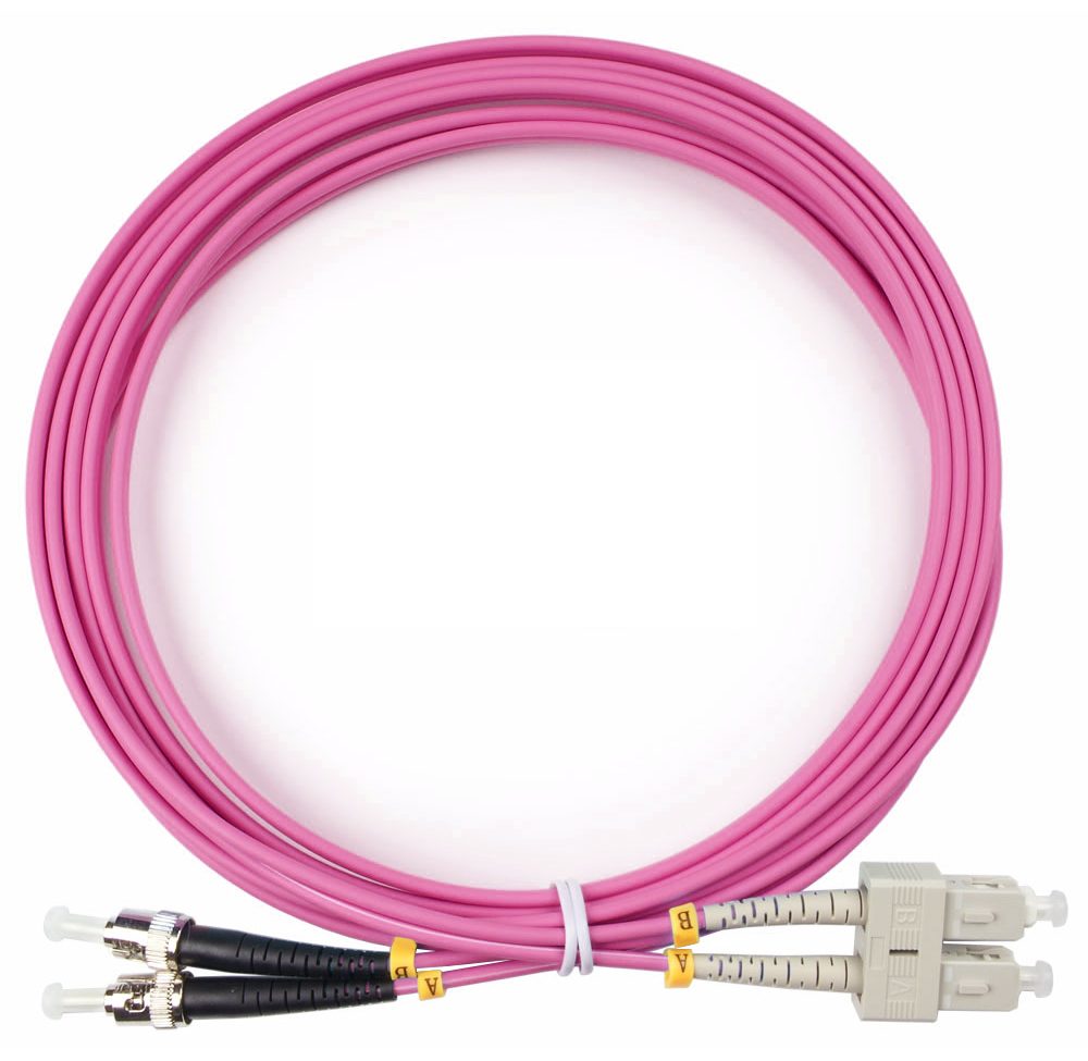Оптический патч-корд Cabeus FOP-50-OM4-SC-ST-3M