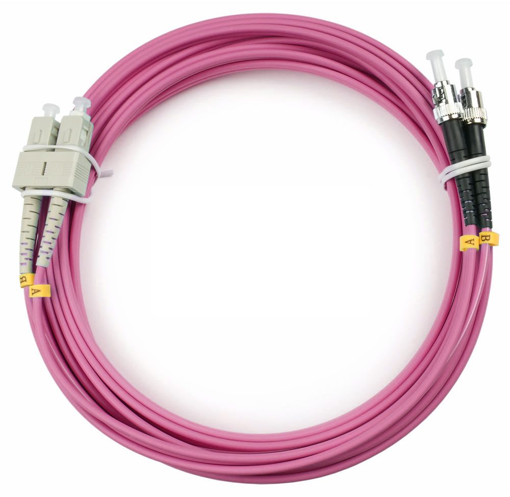 Оптический патч-корд Cabeus FOP-50-OM4-SC-ST-5M