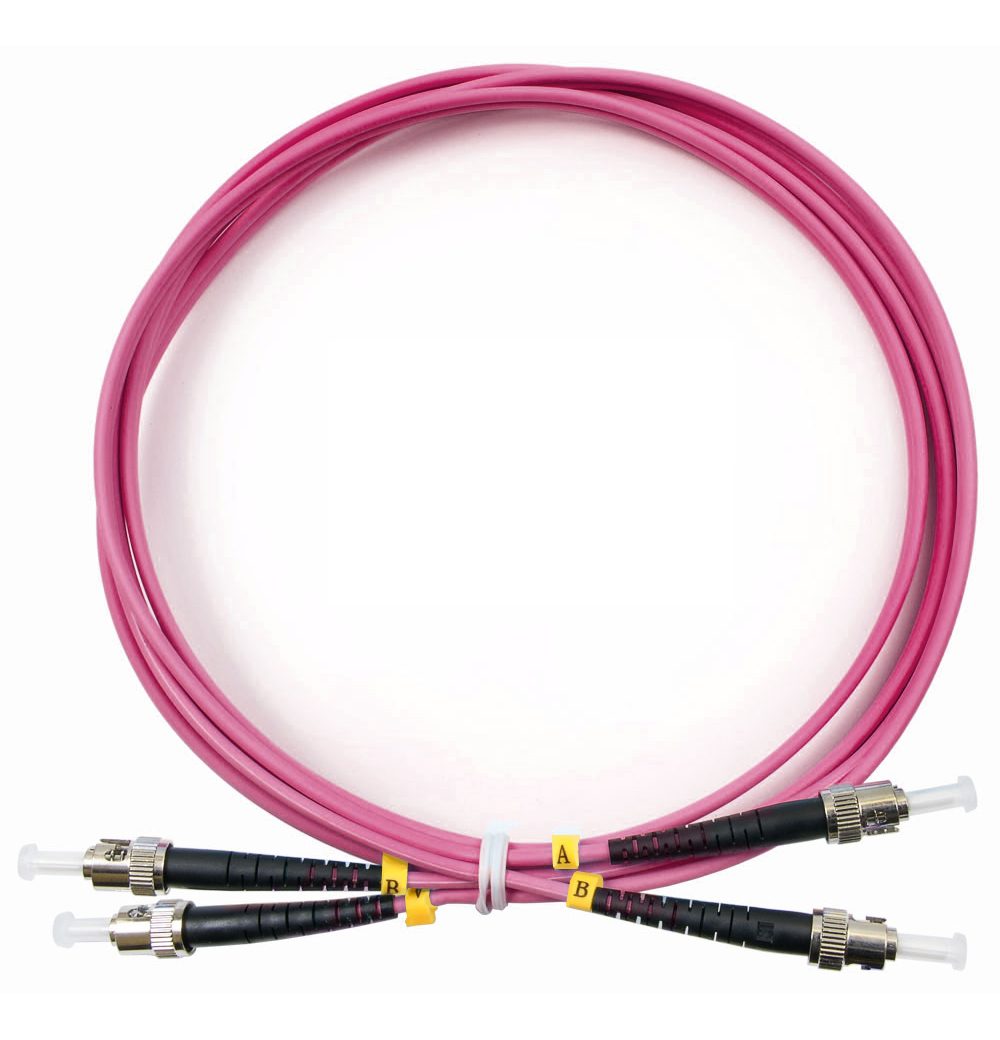 Оптический патч-корд Cabeus FOP-50-OM4-ST-ST-1M