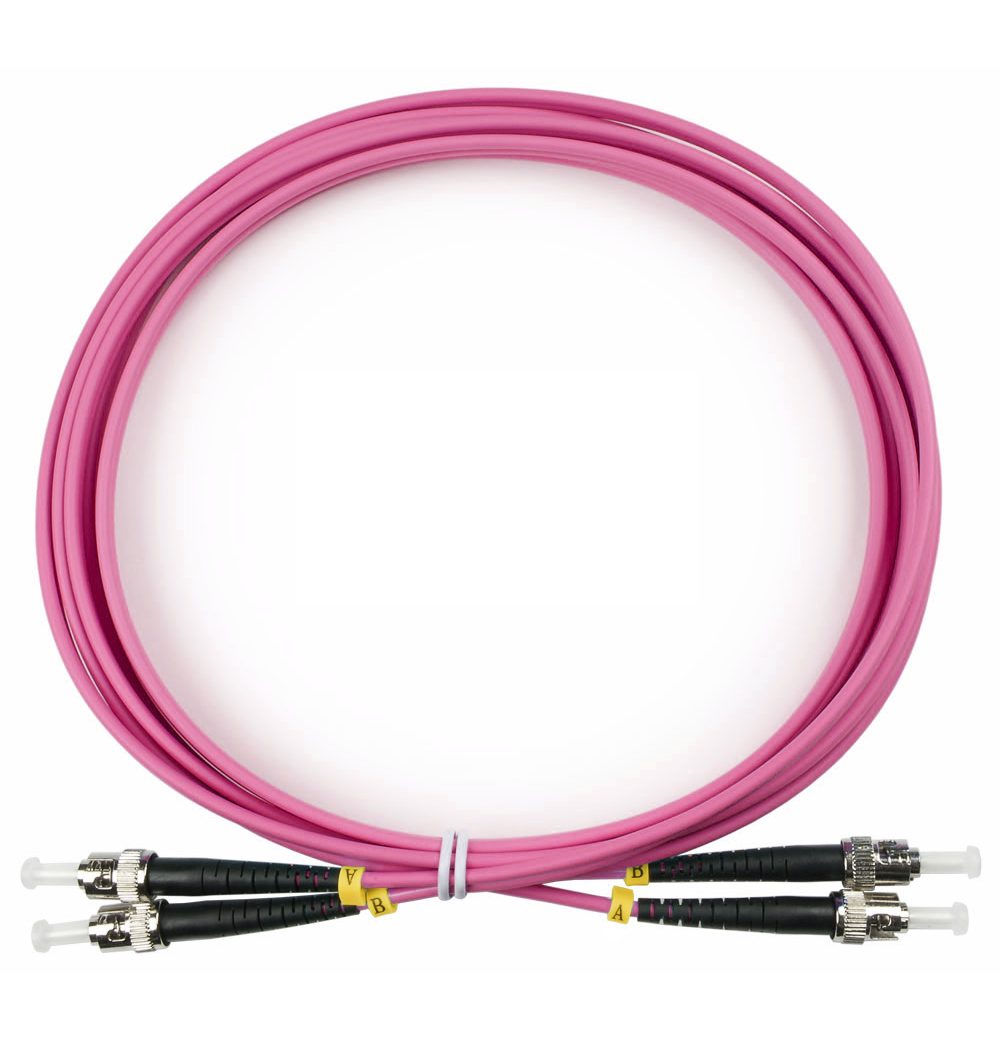 Оптический патч-корд Cabeus FOP-50-OM4-ST-ST-3M