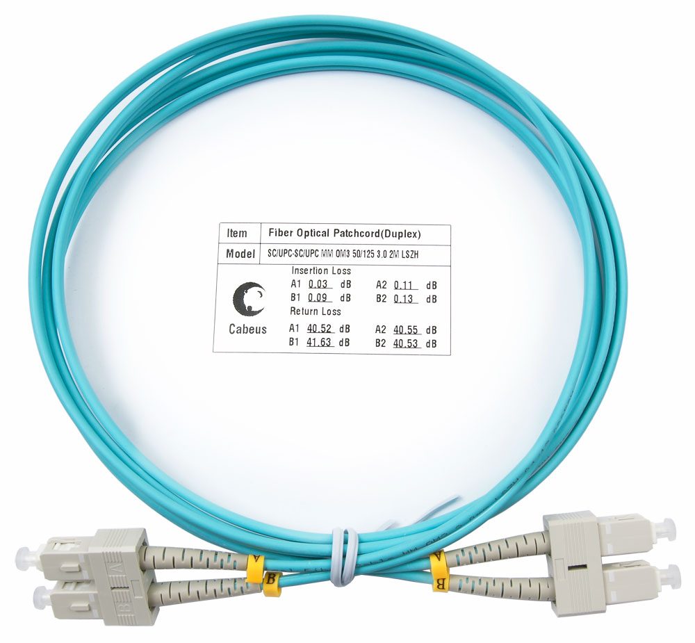 Оптический патч-корд SC-SC Cabeus FOP-50-SC-SC-2M