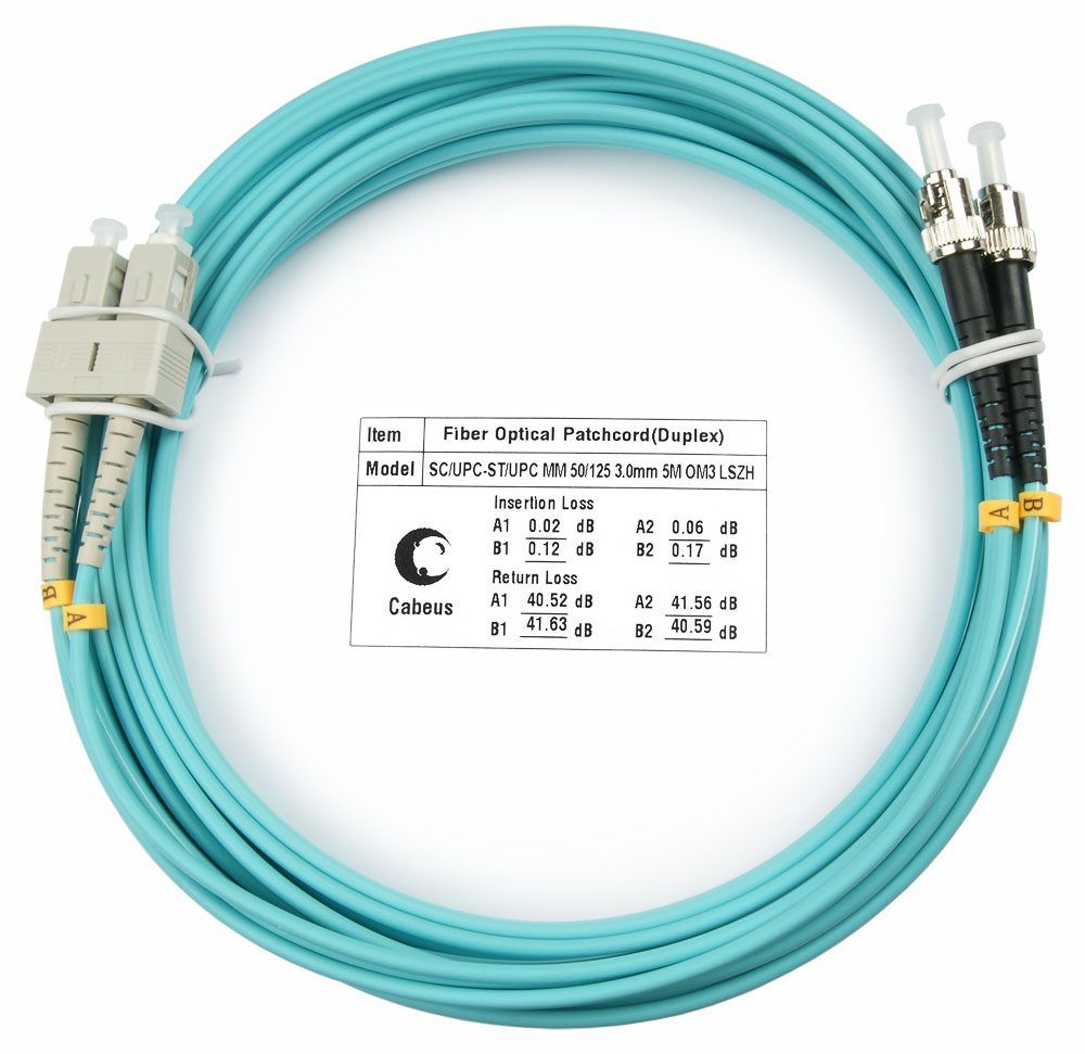 Оптический патч-корд SC-ST Cabeus FOP-50-SC-ST-7M